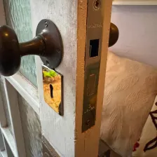 Mortice lever lock and door handle replaced on a painted door